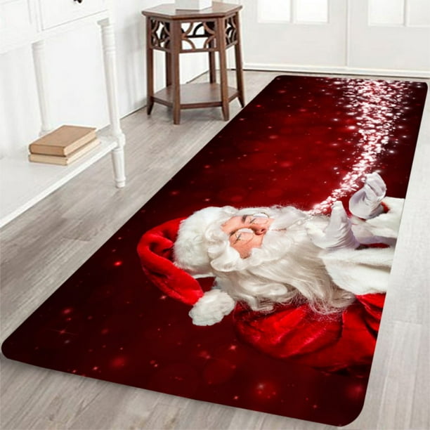 Love Nature Sweet Home Modern Collection Custom Santa claus on way Area Rug 7'x5' Indoor Soft Carpet Love Nature Sweet Home Modern Collection Custom Santa claus on way Area Rug 7'x5' Indoor Soft Carpet